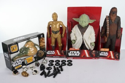 Collection of Modern Stars Wars Action Figures and Toys.