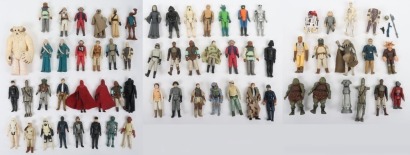 Collection of Vintage Star Wars Action Figures and accessories.