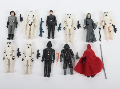 Eleven Vintage Star War Action Figures Imperial Kenner.