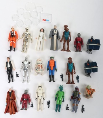Eighteen Vintage Star Wars Action Figures Kenner.