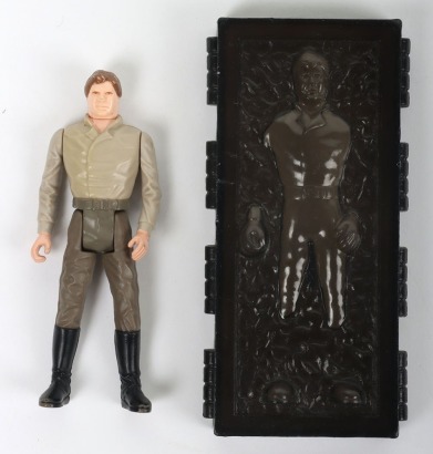 Vintage Star Wars Last 17 Han Solo Carbonite Action Figure Kenner.