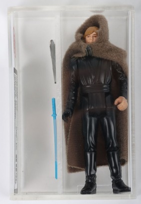 Vintage Star Wars Graded UKG 80 Luke Skywalker Jedi Knight Snap Cape Variant Action Figure.