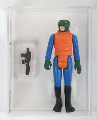 Vintage Star Wars Graded UKG Walrusman Action Figure Kenner.