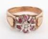 A 1970’s 9ct gold, ruby and diamond ring - 2