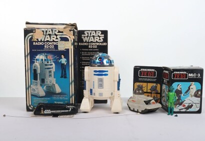 Collection of Vintage Star Wars Vehicles and Action Figures.