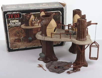 Vintage Star Wars Ewok Village Action Playset Palitoy Boxed.