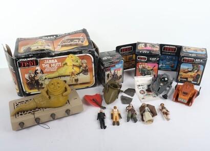 Four Vintage Star Wars Boxed Vehicles Playsets Kenner Palitoy.