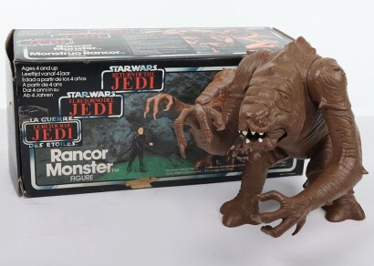Vintage Star Wars Boxed Rancor Monster Tri-Logo boxed Palitoy.