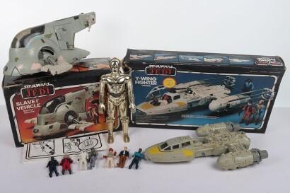 Two Vintage Star Wars Boxed Vehicles Kenner Palitoy.