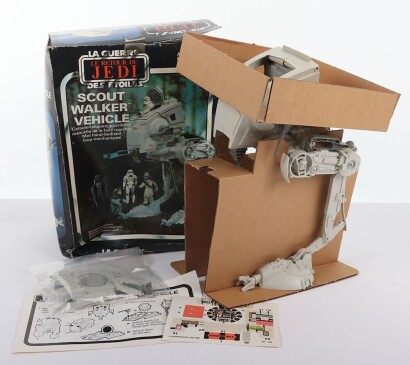 Vintage Star Wars Return of the Jedi Scout Walker Vehicle Meccano Boxed.