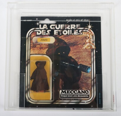 Vintage Star Wars Jawa Meccano Graded Action Figure carded moc 1978.