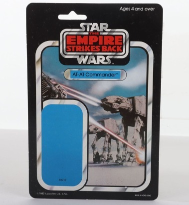 Scarce Vintage Star Wars Sample Unused AT-AT Commander The Empire Strikes Back Card Back General Mills German.