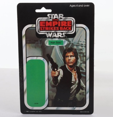 Scarce Vintage Star Wars Sample Unused Han Solo The Empire Strikes Back Card Back General Mills German.