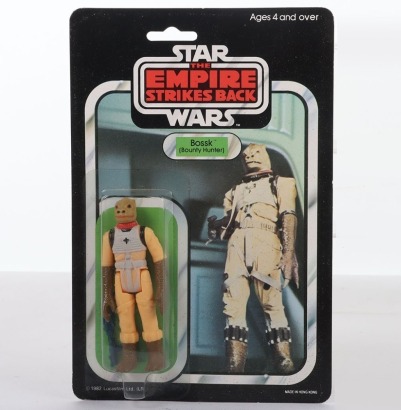 Vintage Star Wars The Empire Strikes Back Bossk Bounty Hunter carded moc action figure Palitoy.