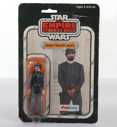 Vintage Star Wars The Empire Strikes Back Bespin Security Guard Palitoy moc carded action figure.