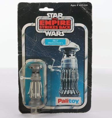 Vintage Star Wars The Empire Strikes Back FX-7 Medical Droid Palitoy moc carded action figure.