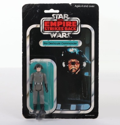 Vintage Star Wars The Empire Strikes Back Star Destroyer Commander Palitoy moc carded action figure.