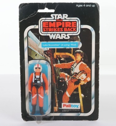Vintage Star Wars The Empire Strikes Back Luke Skywalker X-Wing Pilot Palitoy moc carded action figure.