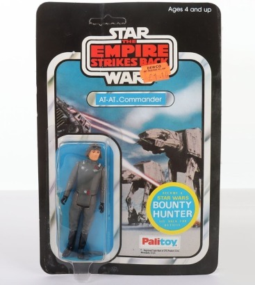 Vintage Star Wars The Empire Strikes Back AT-AT Commander Original Unpunched Carded Moc Action Figure Palitoy.
