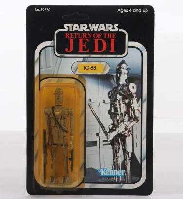 Vintage Star Wars Return of the Jedi IG-88 carded moc action figure Kenner.