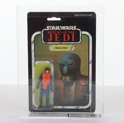Vintage Star Wars Return of the Jedi Walrus Man action figure Graded UKG carded moc Palitoy.
