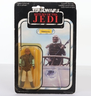 Vintage Star Wars Return of the Jedi Weequay Action Figure carded moc