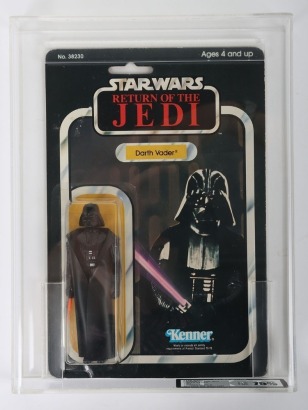 Vintage Star Wars Return of the Jedi Darth Vader Kenner Graded carded moc action figure.