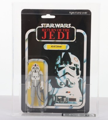 Vintage Star Wars Return of the Jedi AT-AT Driver Palitoy Graded carded moc action figure.
