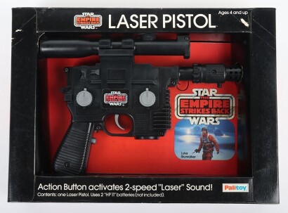 Scarce Vintage Star Wars The Empire Strikes Back Luke Skywalker Laser Pistol Palitoy boxed.