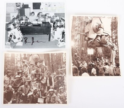 Scarce Vintage Star Wars On set of the Return of the Jedi Movie Film original Photographs.