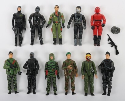 Collection of Eleven Vintage Action Force Action Figures Palitoy.