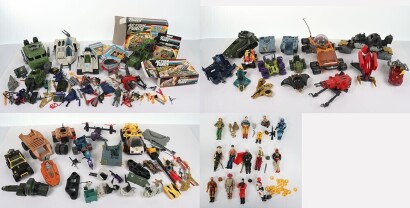Large Quantity of Vintage Gi Joe Action Force Action Figures and Vehicles.