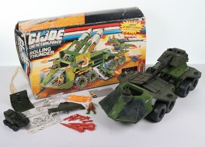 Vintage Gi Joe Action Force Rolling Thunder Vehicle Playset boxed.
