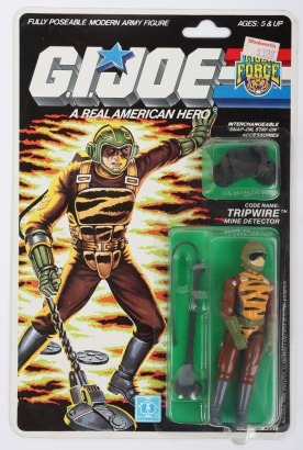 Scarce Vintage G.i.Joe Gi Joe Action Force Tiger Force Tripwire Action Figure moc cared Hasbro.