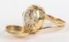 An unusual 18ct gold Emka ring watch