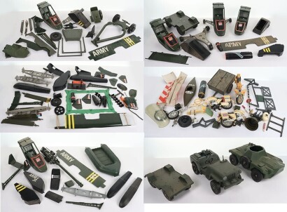 Large Quantity of Action Man Palitoy Vehicle parts.