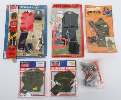 Collection of Vintage Action Man Outfits still sealed in original Packaging Palitoy.