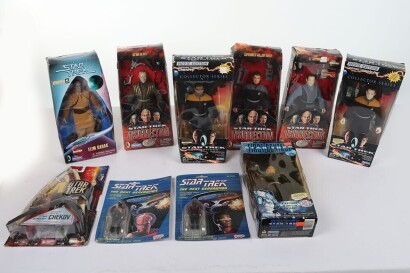 Collection of Star Trek Action Figures and Toys.