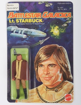 Vintage Battlestar Galactica Lt. Starbuck carded moc action figure Mattel.