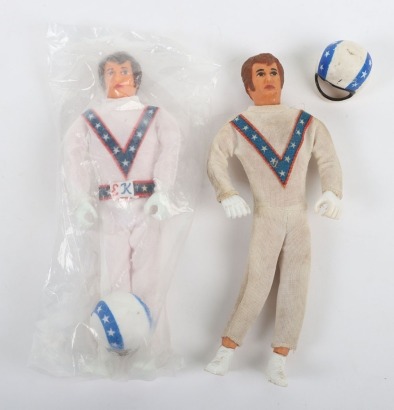 Vintage Ideal Evel Knievel Action Figures.