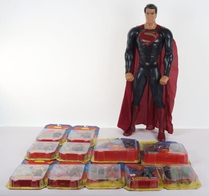 Collection of 90s Superman Action Figures Kenner.