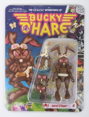 Scarce Bucky O'Hare Holiday Chocolate Edition Action Figure carded moc.