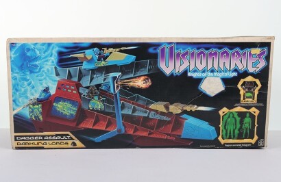 Scarce Vintage Visionaries Dagger Assault Vehicle Empty Box Hasbro.