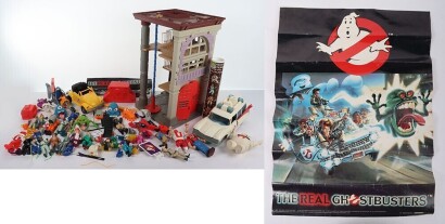 Collection of Vintage The Real Ghostbusters Action Figures Vehicles and more Kenner.