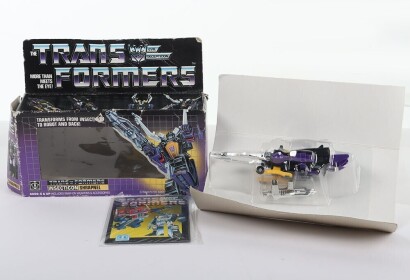 Vintage Transformers Generation One G1 Insecticon Shrapnel boxed complete Hasbro.