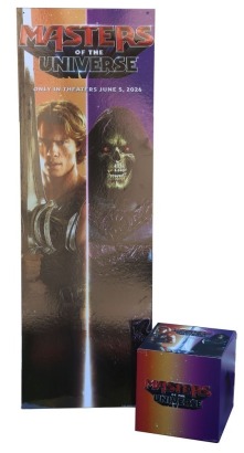 Large Point of Sale POS Promotional Mattel Banner for Masters of the Universe 2026 Movie Film.