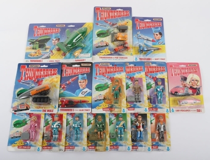 Full Set of Ten Matchbox 1993 Thunderbirds Action Figures