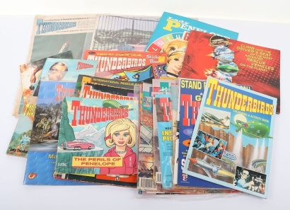 A Quantity of Gerry Anderson Thunderbirds Comics, Colouring Books, and more