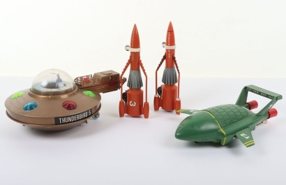 Four JR21 Thunderbirds Plastic Models from Gerry Andersons &lsquo;Thunderbirds&rsquo;