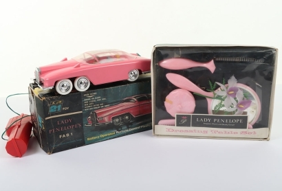 A JR 21 Toy Lady Penelopes FAB 1 Plastic Model from Gerry Andersons &lsquo;Thunderbirds&rsquo; battery operated